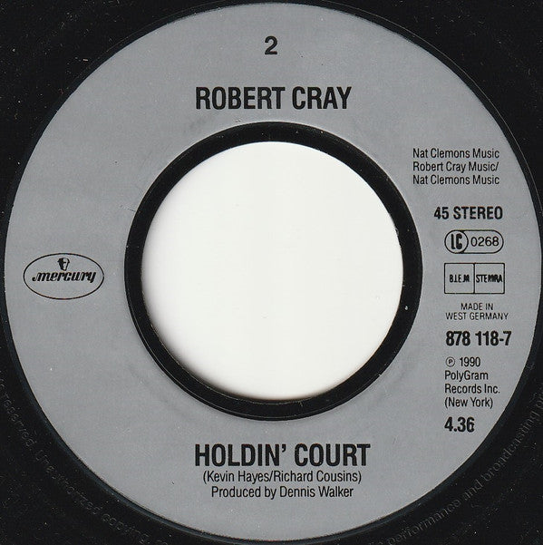 Robert Cray : The Forecast (Calls For Pain) (7", Single)