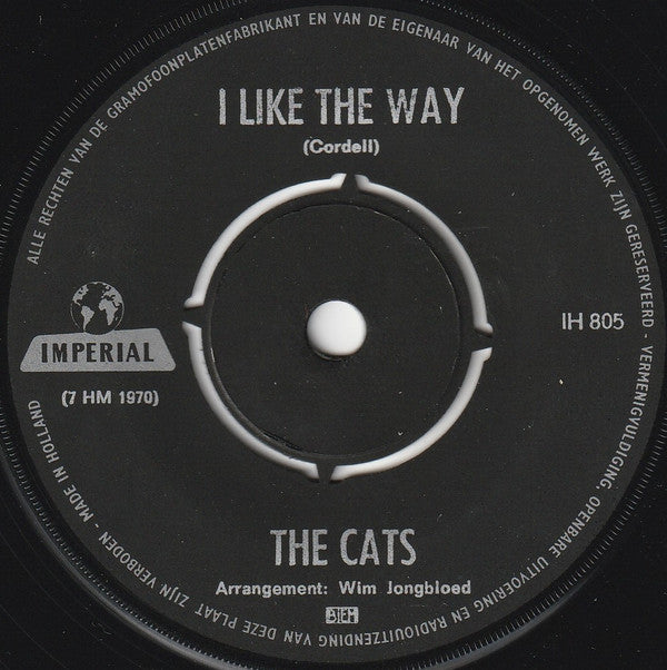 The Cats : Times Were When / I Like The Way (7", Single, Bla)