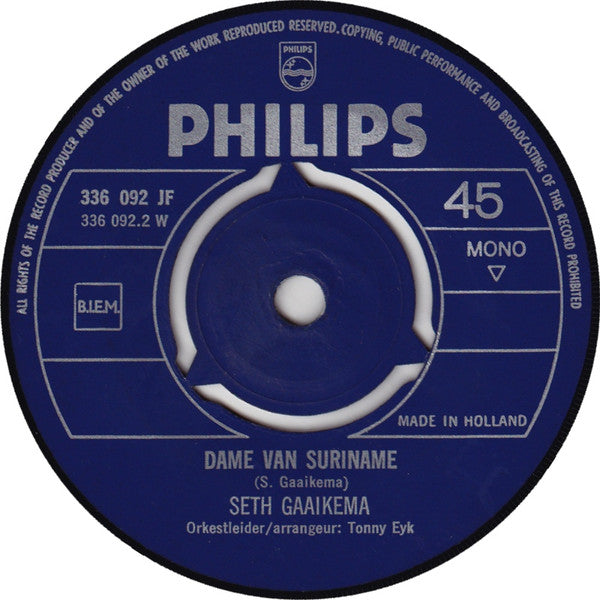 Seth Gaaikema : Wat Een Spreker Is Die Man / Dame Van Suriname (7", Mono)