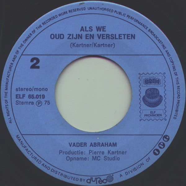 Vader Abraham : In 't Kleine Café Aan De Haven (7", Single)