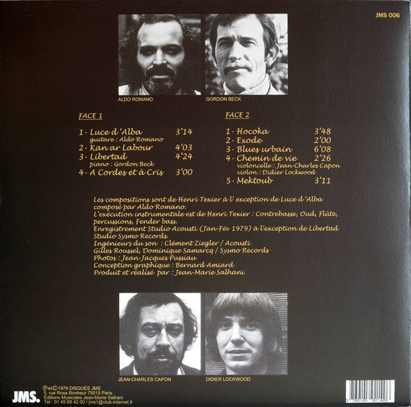 Henri Texier : A Cordes Et A Cris (LP, Album, RE)