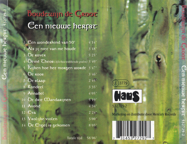 Boudewijn de Groot : Een Nieuwe Herfst (CD, Album)
