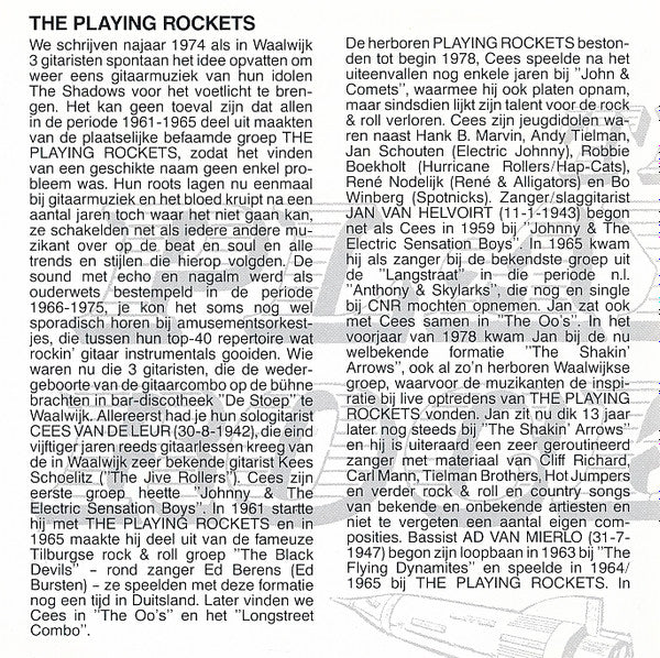 The Playing Rockets : Best Of (CD, Comp)