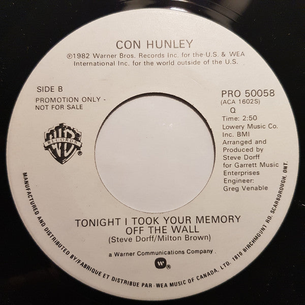 Con Hunley : Oh Girl (7", Promo)