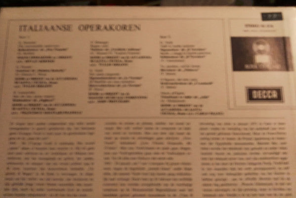 Various : Italiaanse Operakoren (LP, Club)