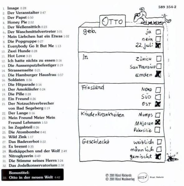 Otto Waalkes : (Die Zweite) (CD, Album, RE)