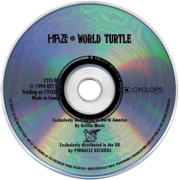 World Turtle : Haze (CD, Album)
