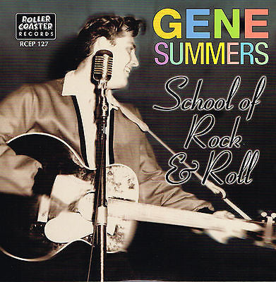 Gene Summers And His Rebels : School Of Rock & Roll (7", EP, RE, Red)