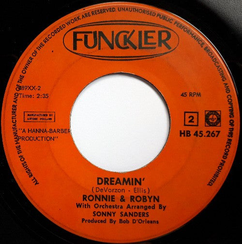 Ronnie & Robyn : Cradle Of Love (7", Single)