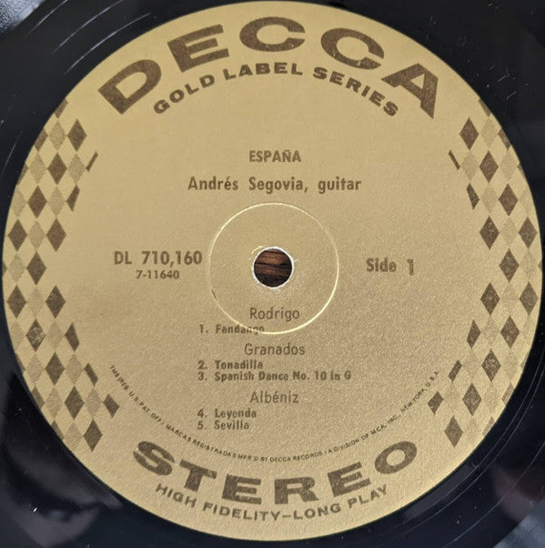 Andrés Segovia : España (LP)