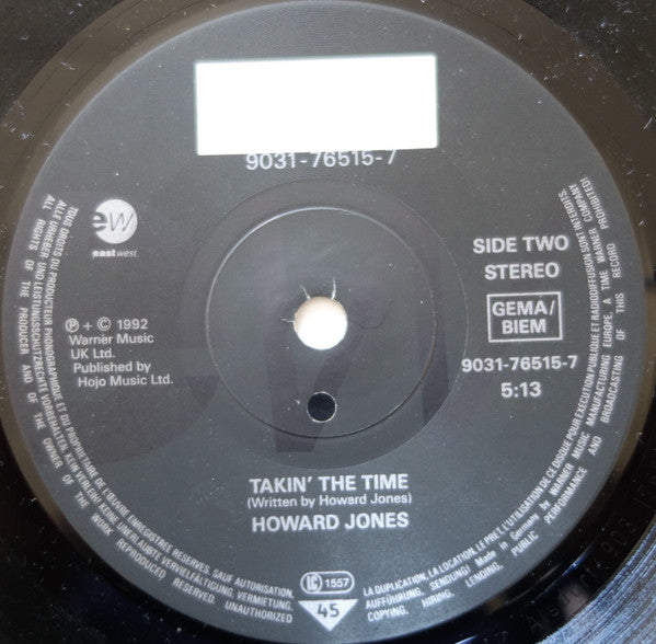 Howard Jones : Two Souls (7", Single)