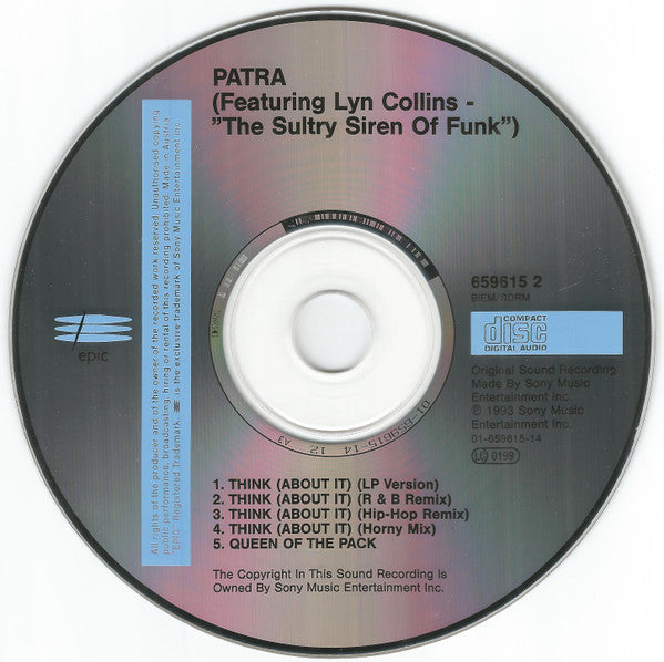 Patra Featuring Lyn Collins : Think (About It) (CD, Maxi)