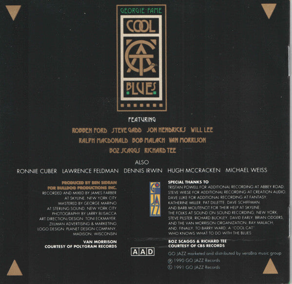 Georgie Fame : Cool Cat Blues (CD, Album)