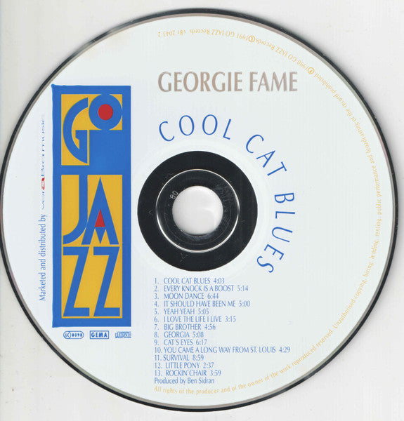 Georgie Fame : Cool Cat Blues (CD, Album)