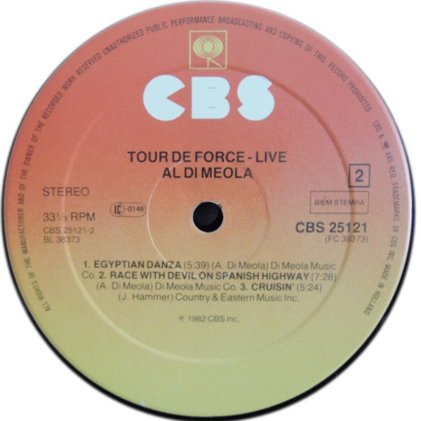Al Di Meola : Tour De Force - "Live" (LP, Album)