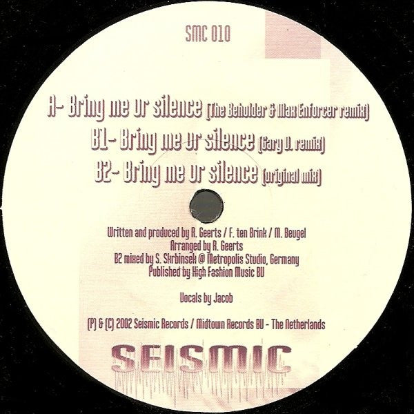 DJ Zemtec : Bring Me Ur Silence (12")