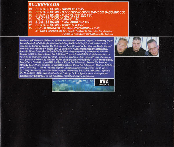 Klubbheads : Big Bass Bomb (CD, Maxi)