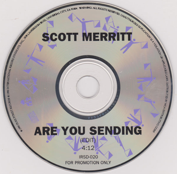 Scott Merritt : Are You Sending (CD, Single, Promo)