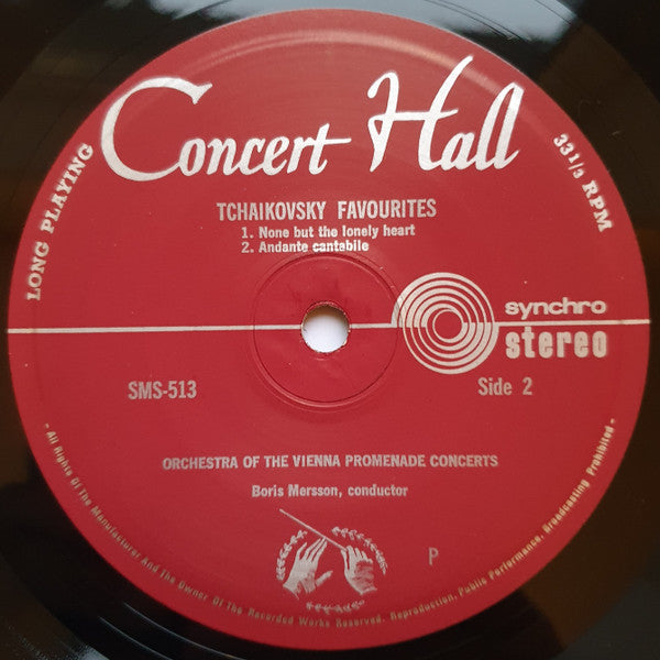 Pyotr Ilyich Tchaikovsky, Wiener Promenadenorchester : Tschaikowskys Schönste Melodien (7")