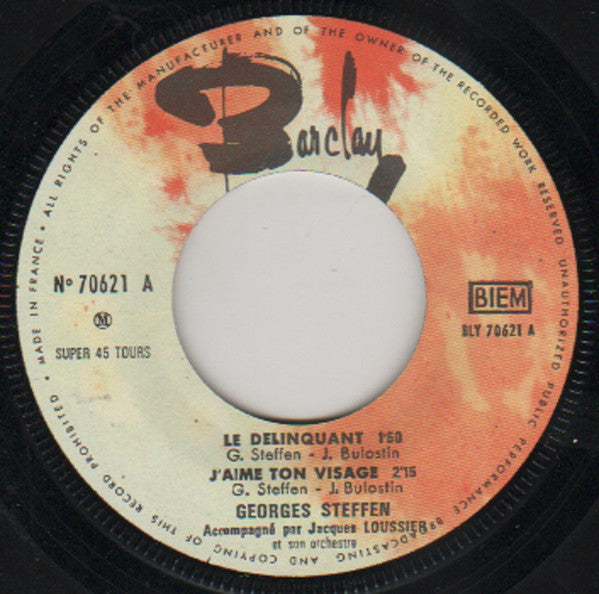 Georges Steffen : Le Délinquant (7", EP)