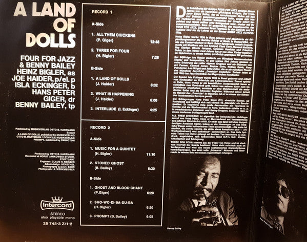 Four For Jazz & Benny Bailey : A Land Of Dolls (2xLP, Album, Gat)