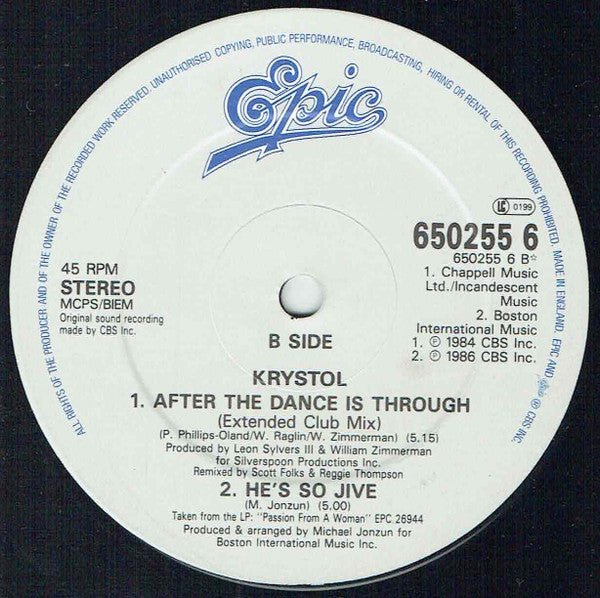 Krystol : Precious, Precious (12", Single)