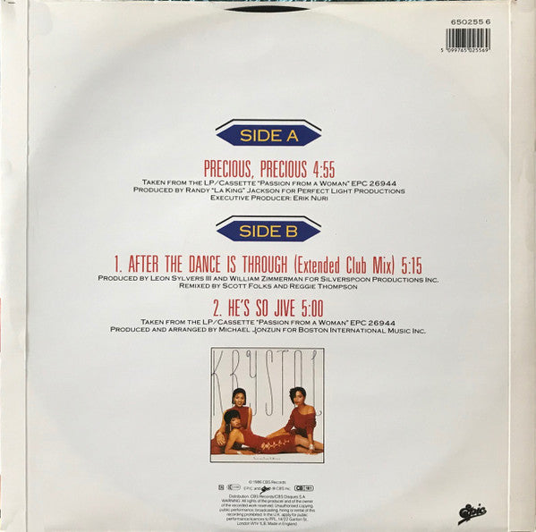 Krystol : Precious, Precious (12", Single)