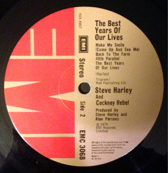 Steve Harley And Cockney Rebel* : The Best Years Of Our Lives (LP, Album)