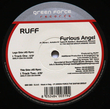 Ruff : Furious Angel (12")