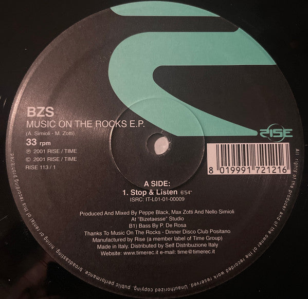 BZS : Music On The Rocks EP (2x12", EP)