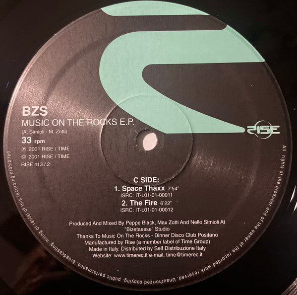 BZS : Music On The Rocks EP (2x12", EP)