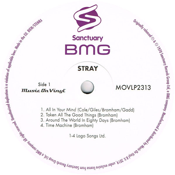 Stray (6) : Stray (LP, Album, Ltd, Num, RE, Sil)
