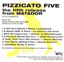 Pizzicato Five : The Fifth Release From Matador (Advance CD) (CD, Advance, Album, Promo)