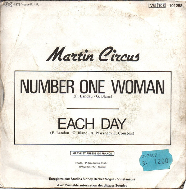 Martin Circus : Number One Woman (7")