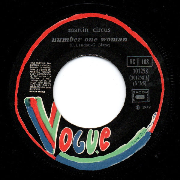 Martin Circus : Number One Woman (7")