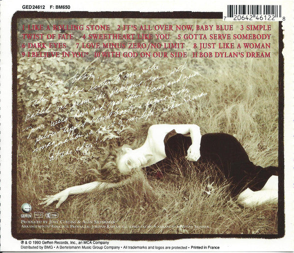 Judy Collins : Sings Dylan (Just Like A Woman) (CD, Album)