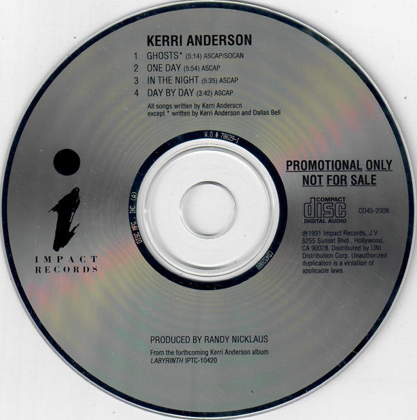 Kerri Anderson : Kerri Anderson (CD, Promo, Smplr)