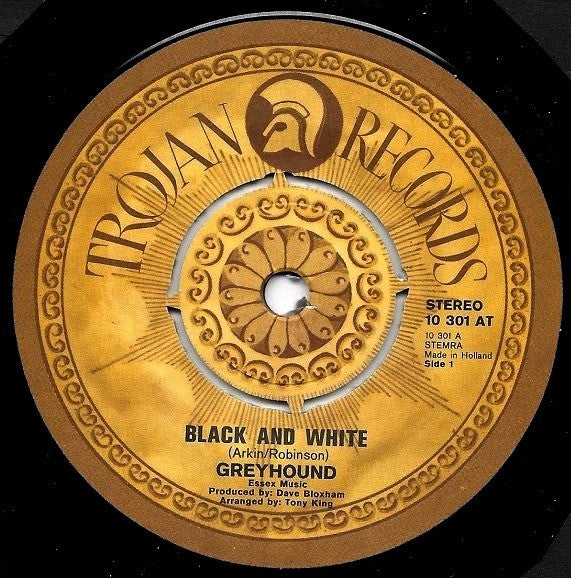 Greyhound (4) : Black And White (7", Single)