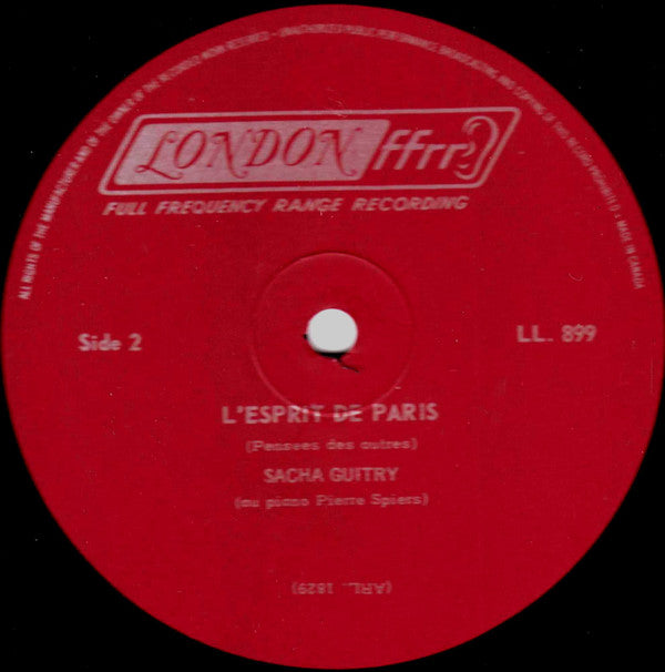 Sacha Guitry : L'Esprit De Paris (LP, Album)