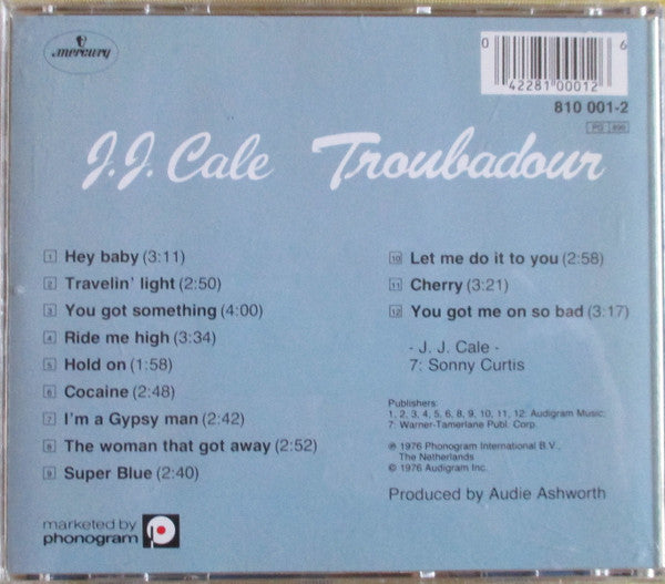 J.J. Cale : Troubadour (CD, Album, RE)