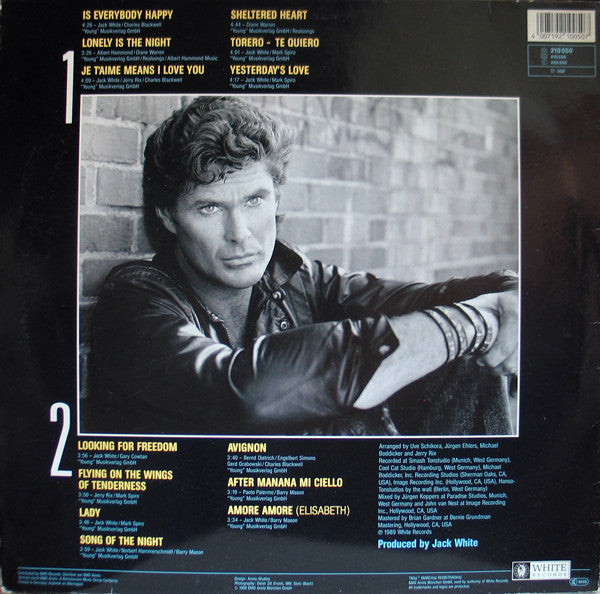 David Hasselhoff : Looking For Freedom (LP, Album)