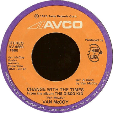 Van McCoy : Change With The Times / Good Night, Baby (7", Single, Styrene, She)