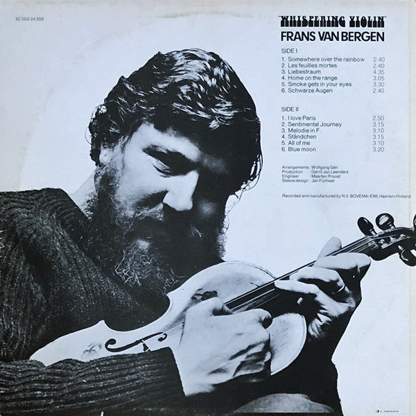 Frans van Bergen : Whispering Violin (LP, Album)