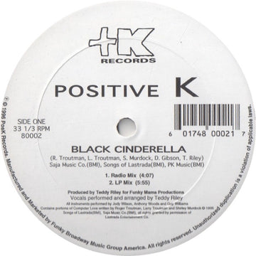 Positive K : Black Cinderella (12")