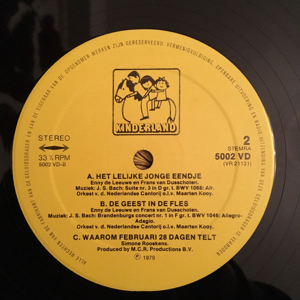 Enny de Leeuwe, Frans van Dusschoten, Pieter Lutz, Christine Schreuder, Peter Blanker, Conny Pieters : De Gelaarsde Kat (LP, Album)