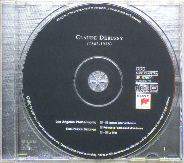 Claude Debussy / Esa-Pekka Salonen, Los Angeles Philharmonic Orchestra : Images • Prélude À L'Après-midi D'Un Faune • La Mer (CD, Album, SBM)