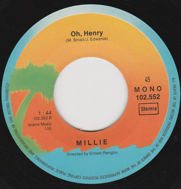 Millie Small : My Boy Lollipop / Oh Henry (7", Single, Mono, RE)