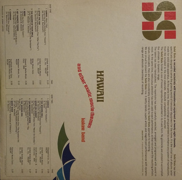 Kokee Band : Hawaii And Other Exotic Movie Themes (LP, Album, Gat)