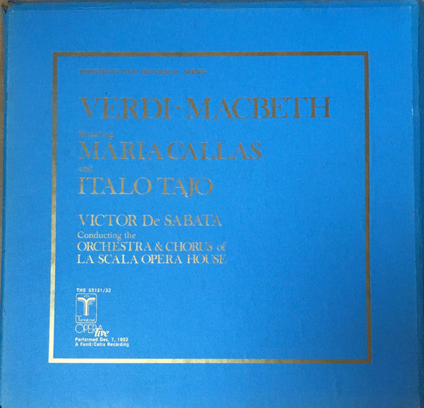 Giuseppe Verdi : Macbeth (3xLP, Mono + Box)