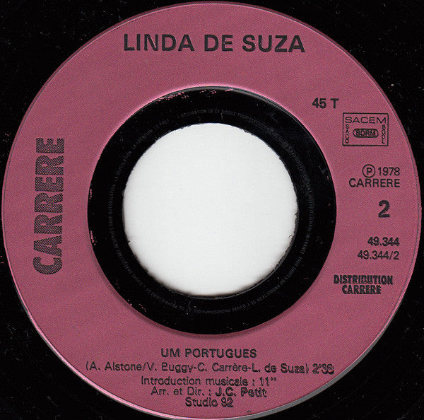 Linda De Suza : Un Portugais (7", Single)